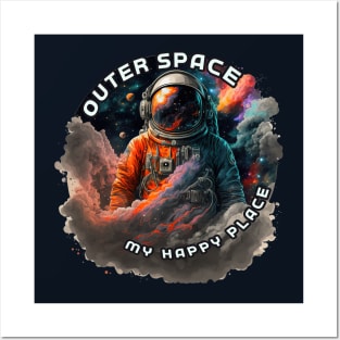 Outer Space is My Happy Place Posters and Art